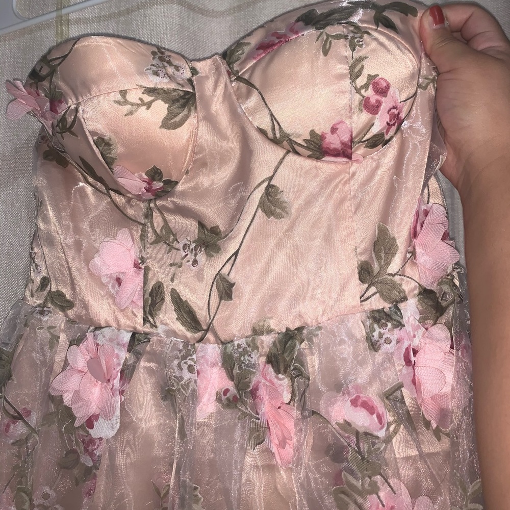 Flower Mesh Gown